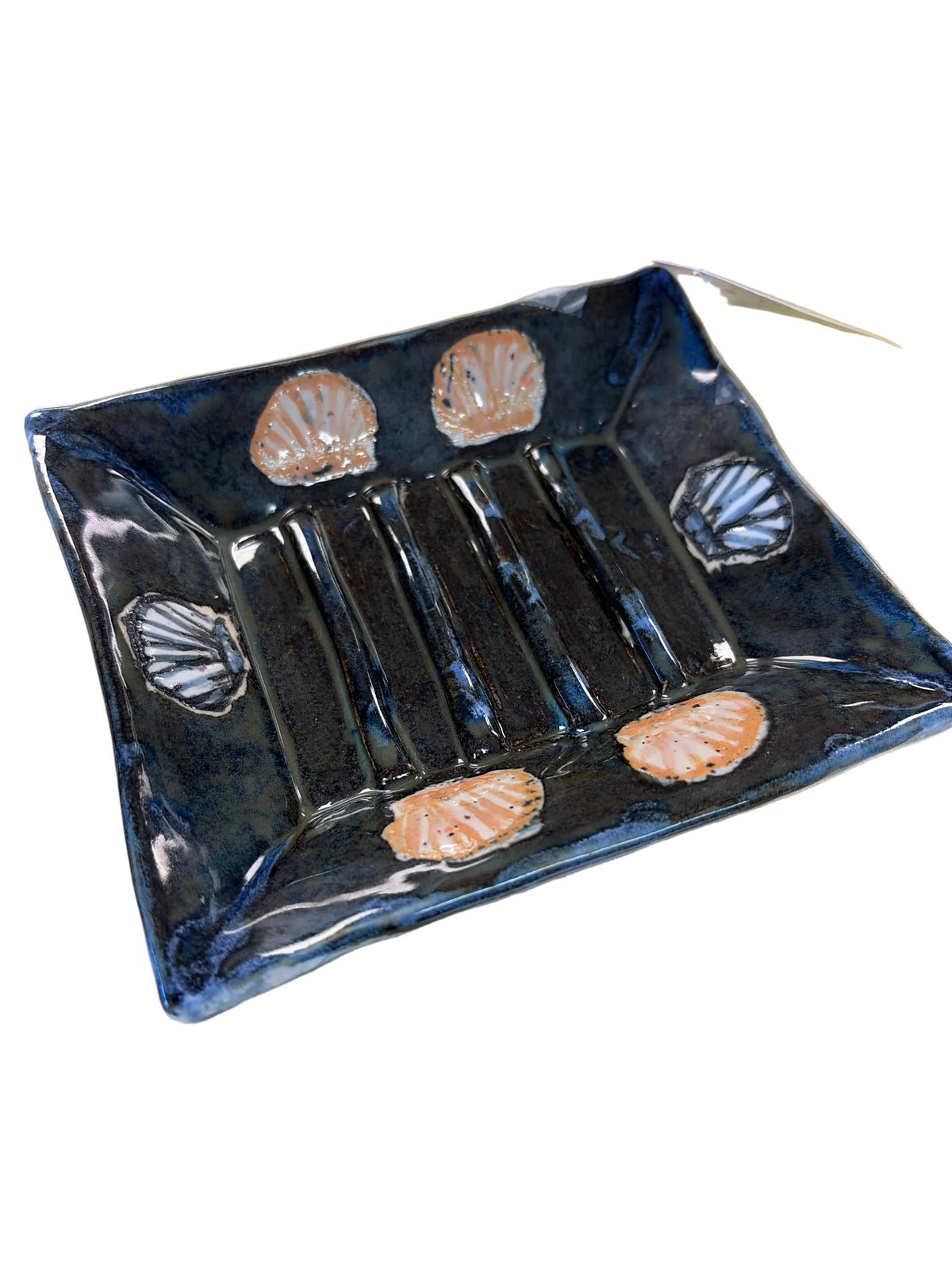 Handmade pottery soap dish