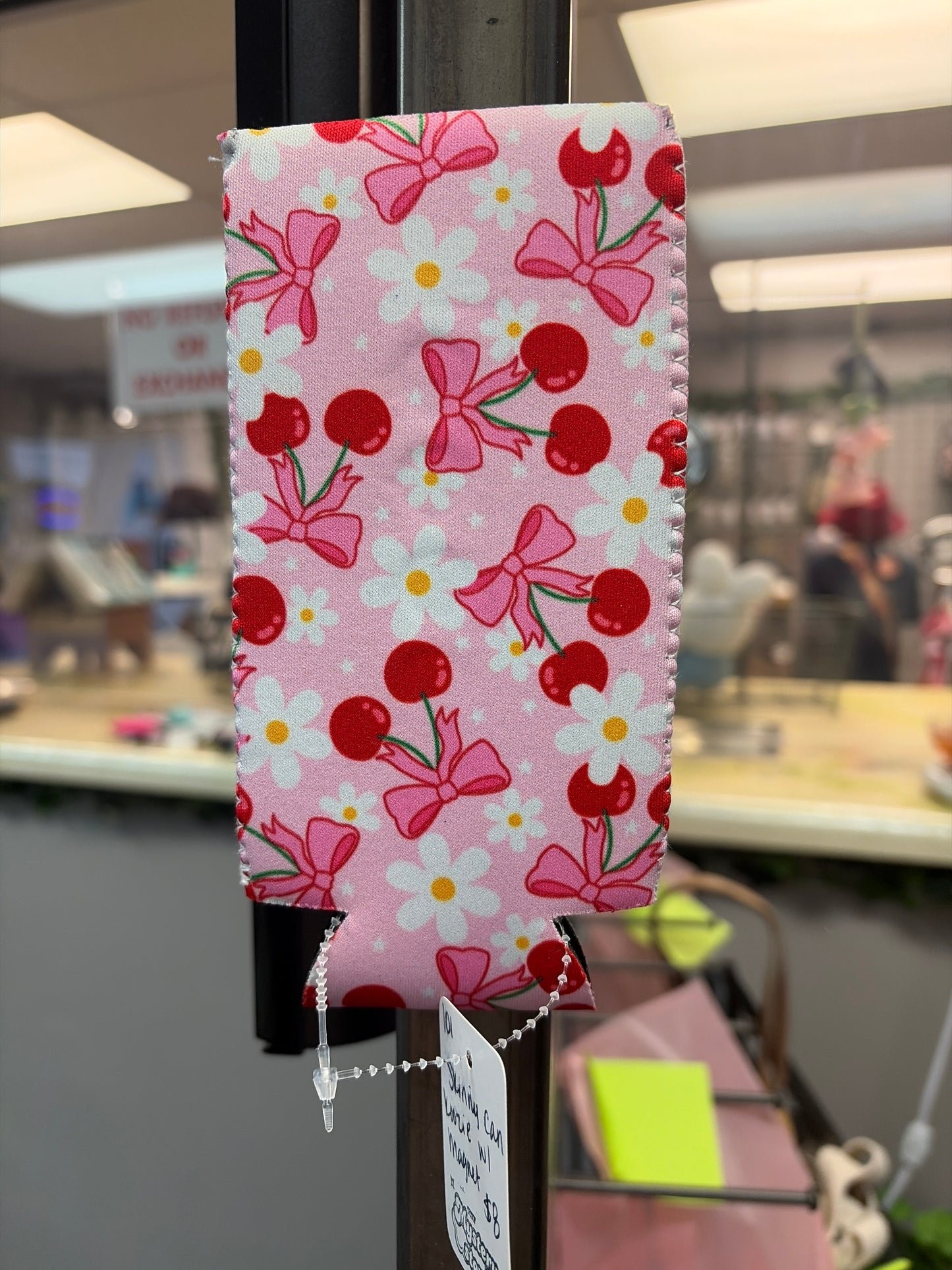 Skinny can Koozie with magnet