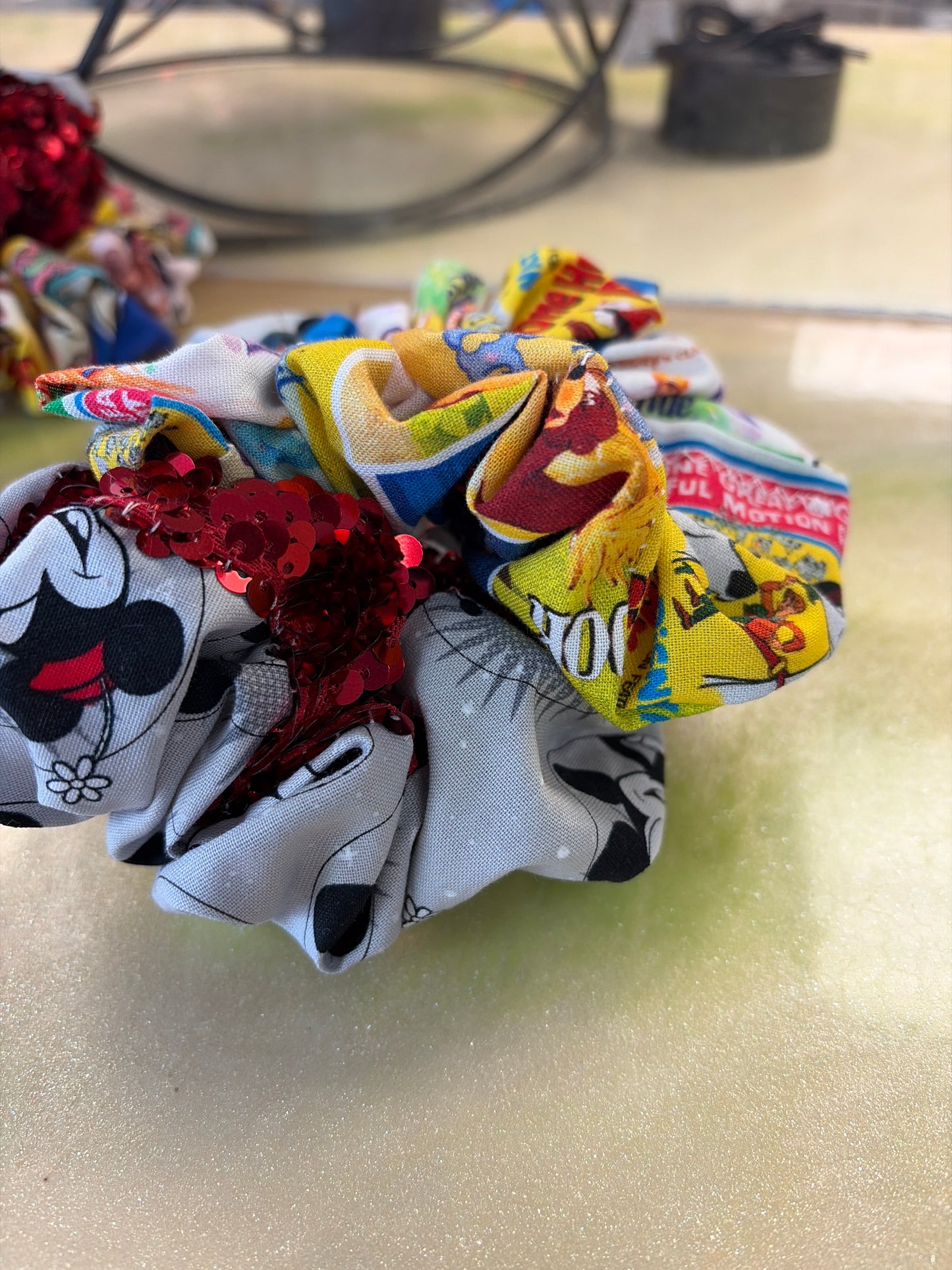Handmade Disney scrunchies ￼2-pk