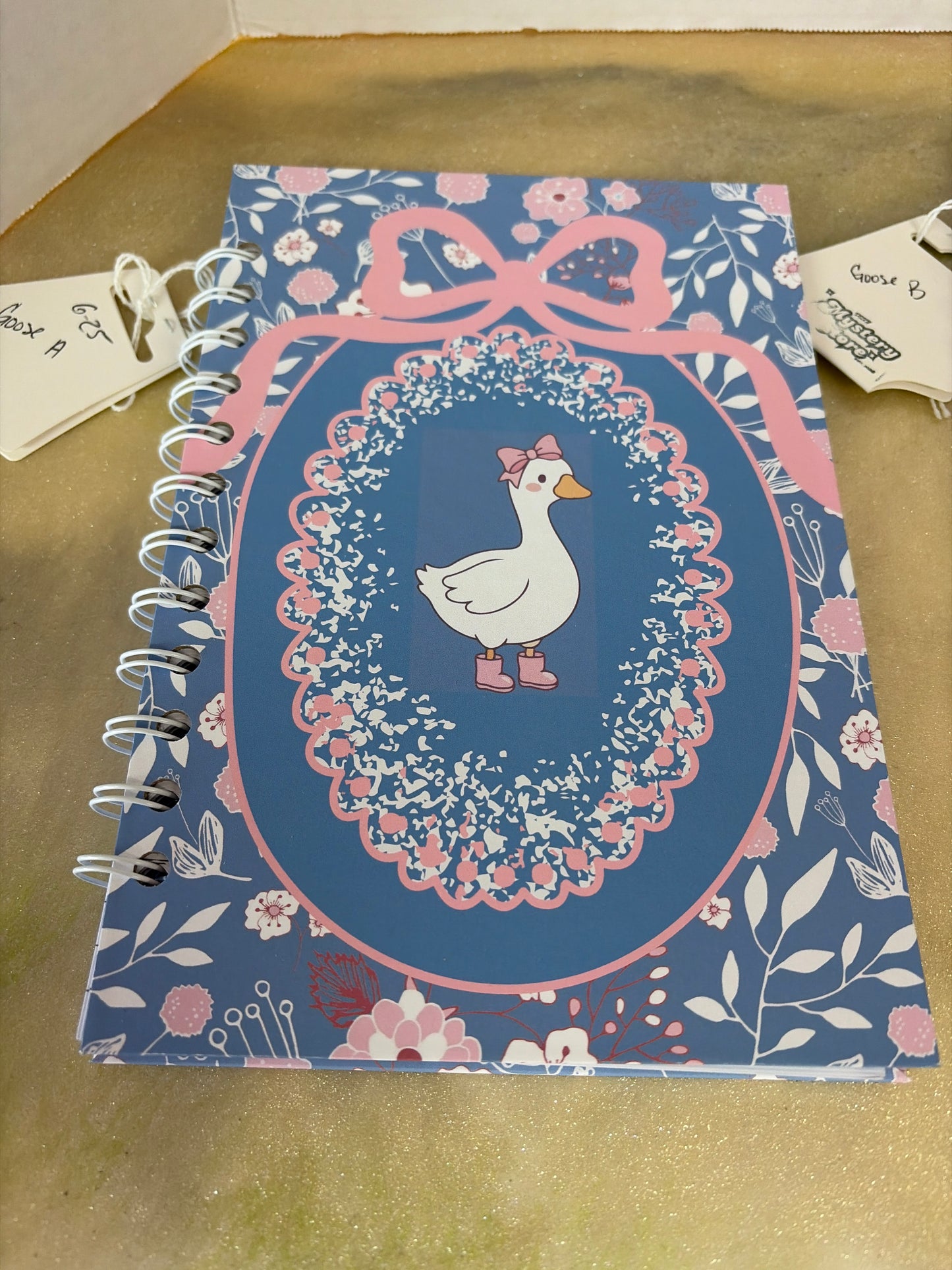Handmade spiral notebook