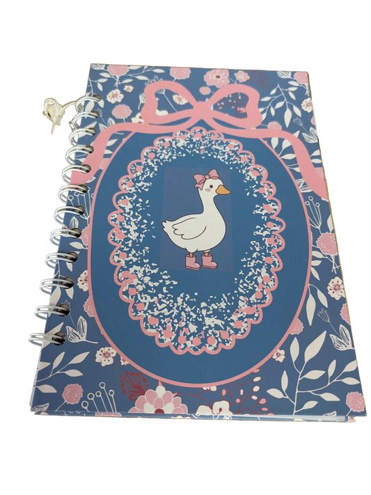 Handmade spiral notebook