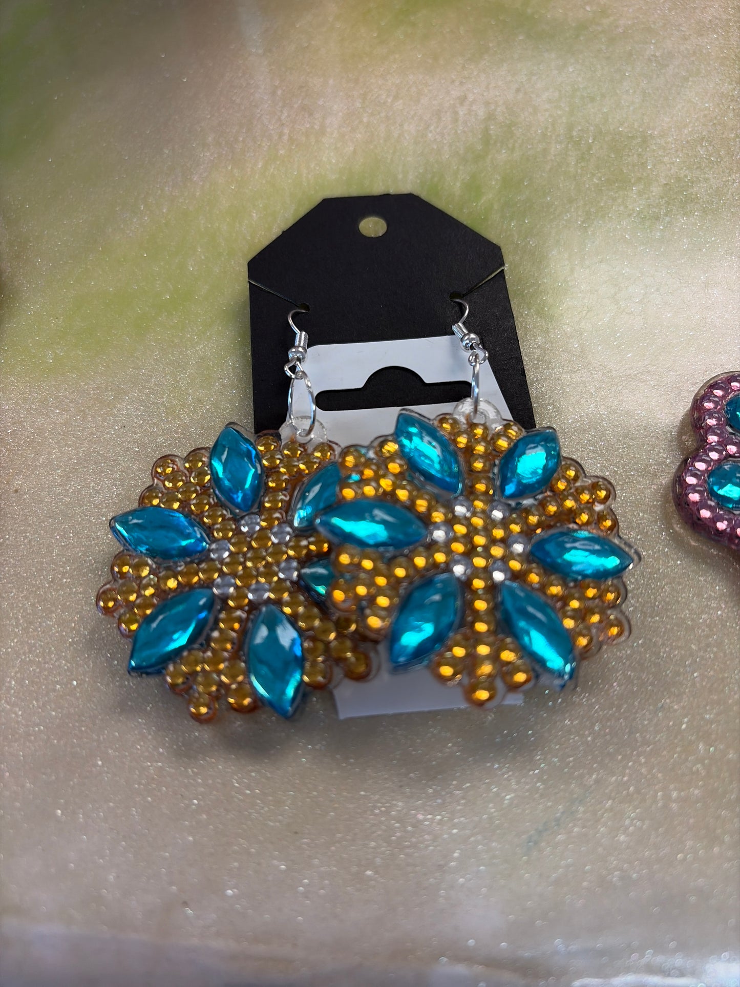 Diamond art earrings
