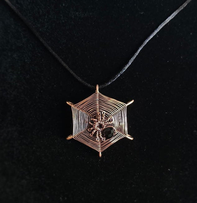 Mel’s Tangled Willow Copper Wire Wrapped Pendant