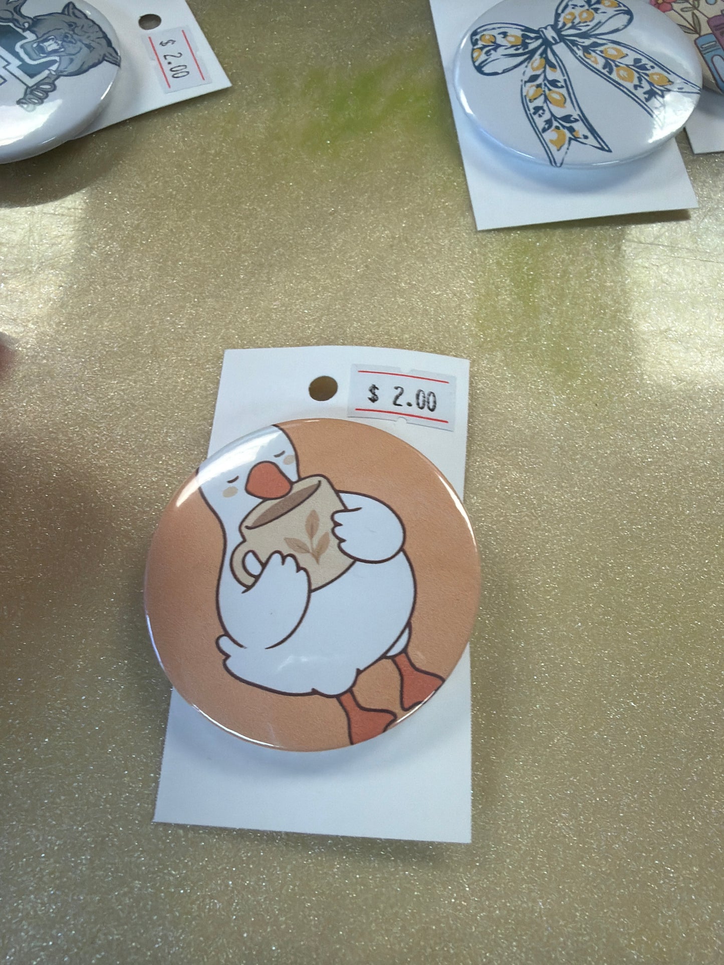 Button pin