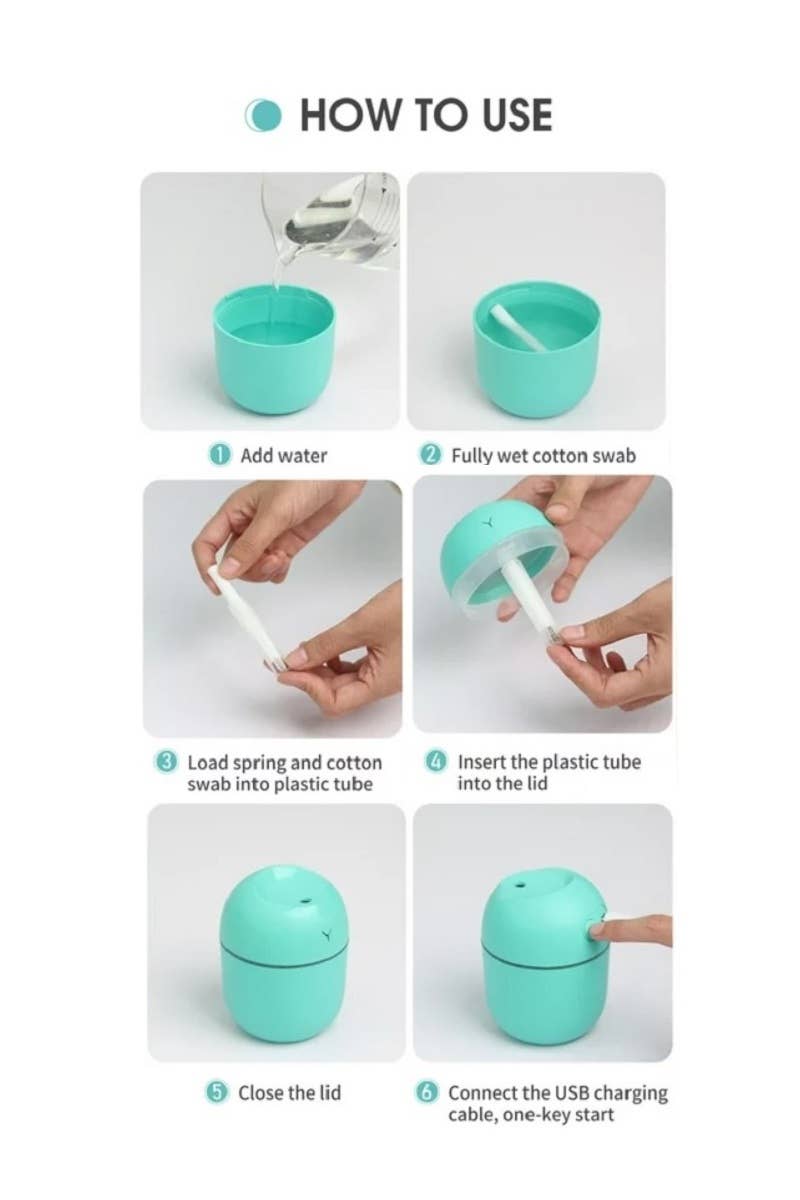 Mini Portable Diffusers Humidifier: MINT