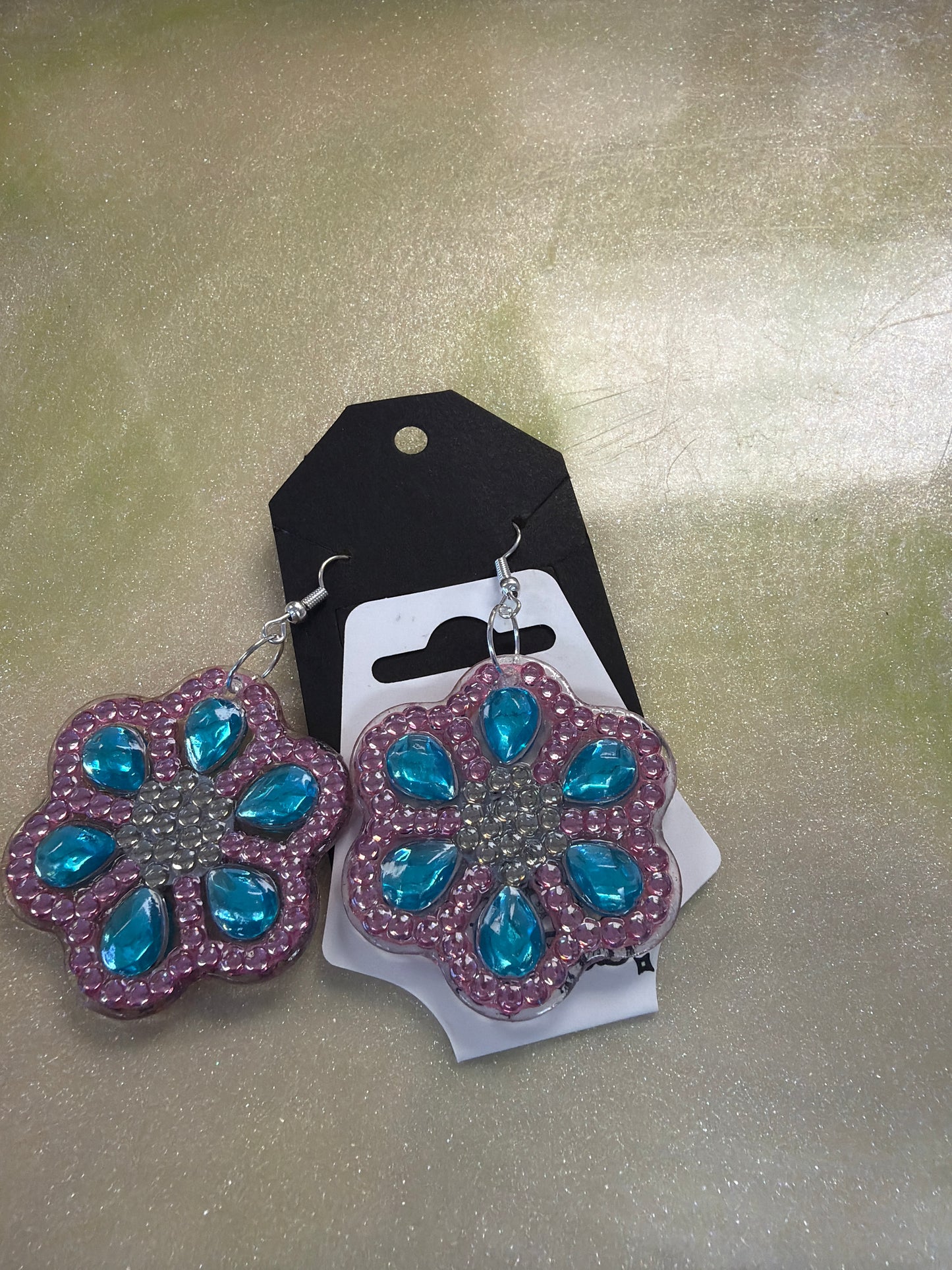 Diamond art earrings
