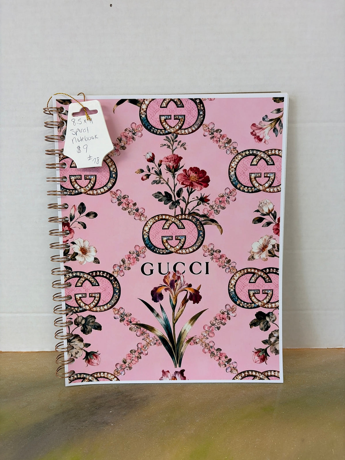 8.5x11 handmade spiral notebook