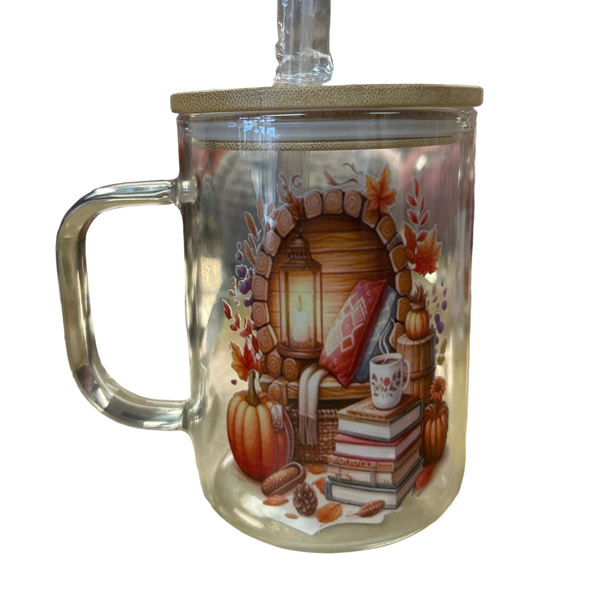 Glass Mugs with straw