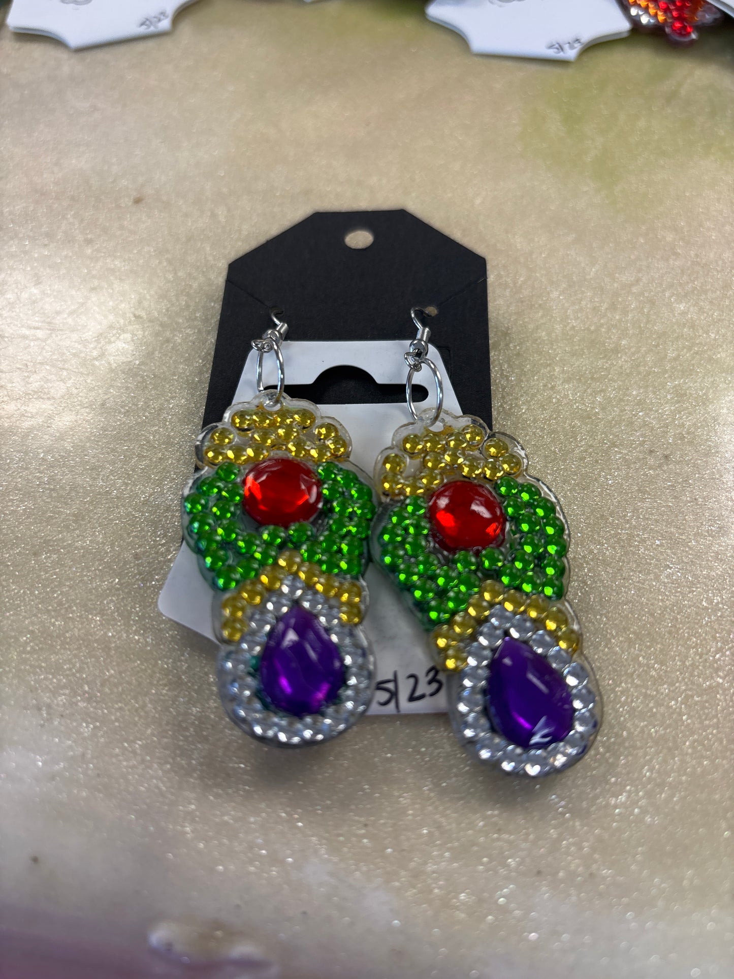 Diamond art earrings