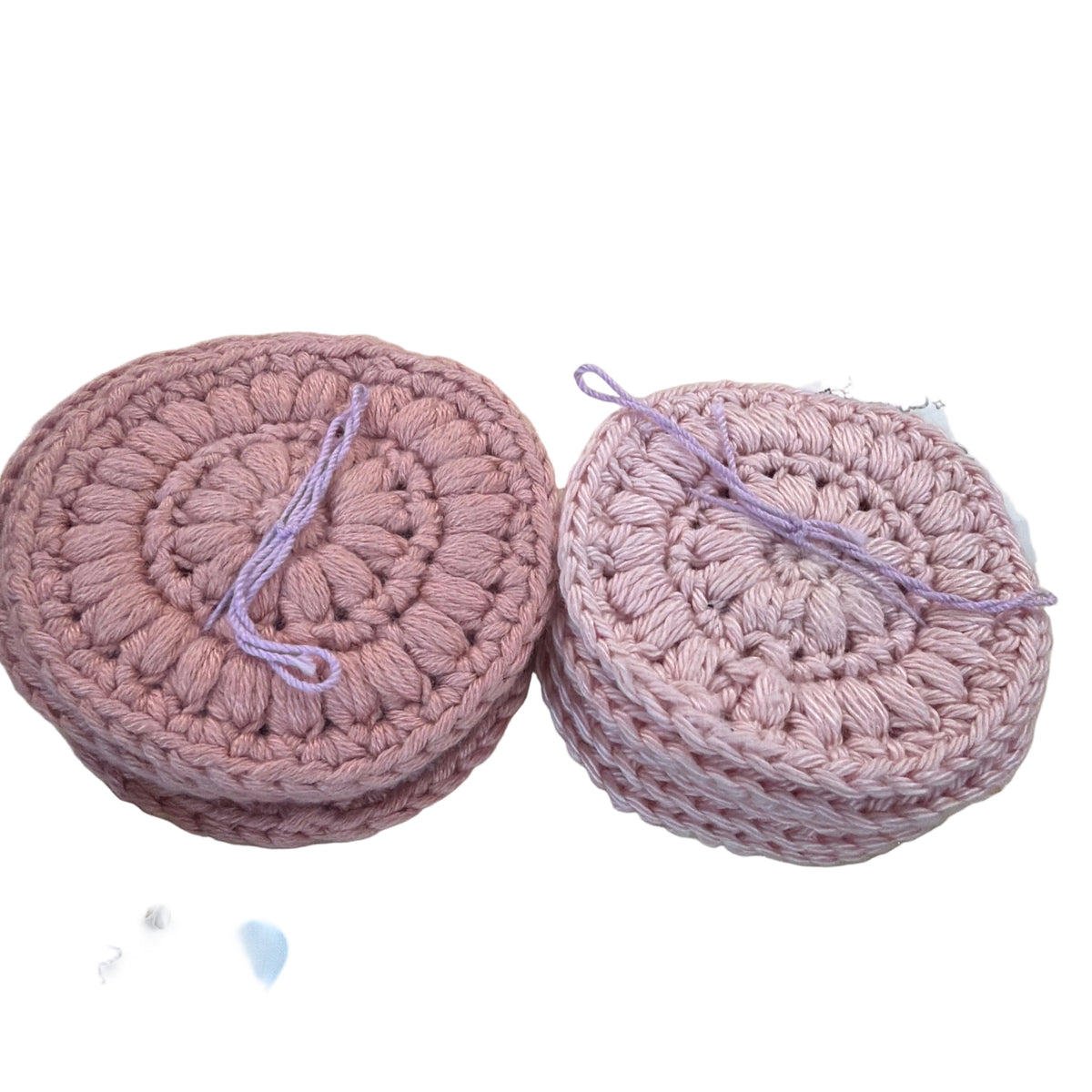 Patricia Malec handmade crochet reusable cotton round- 5pk