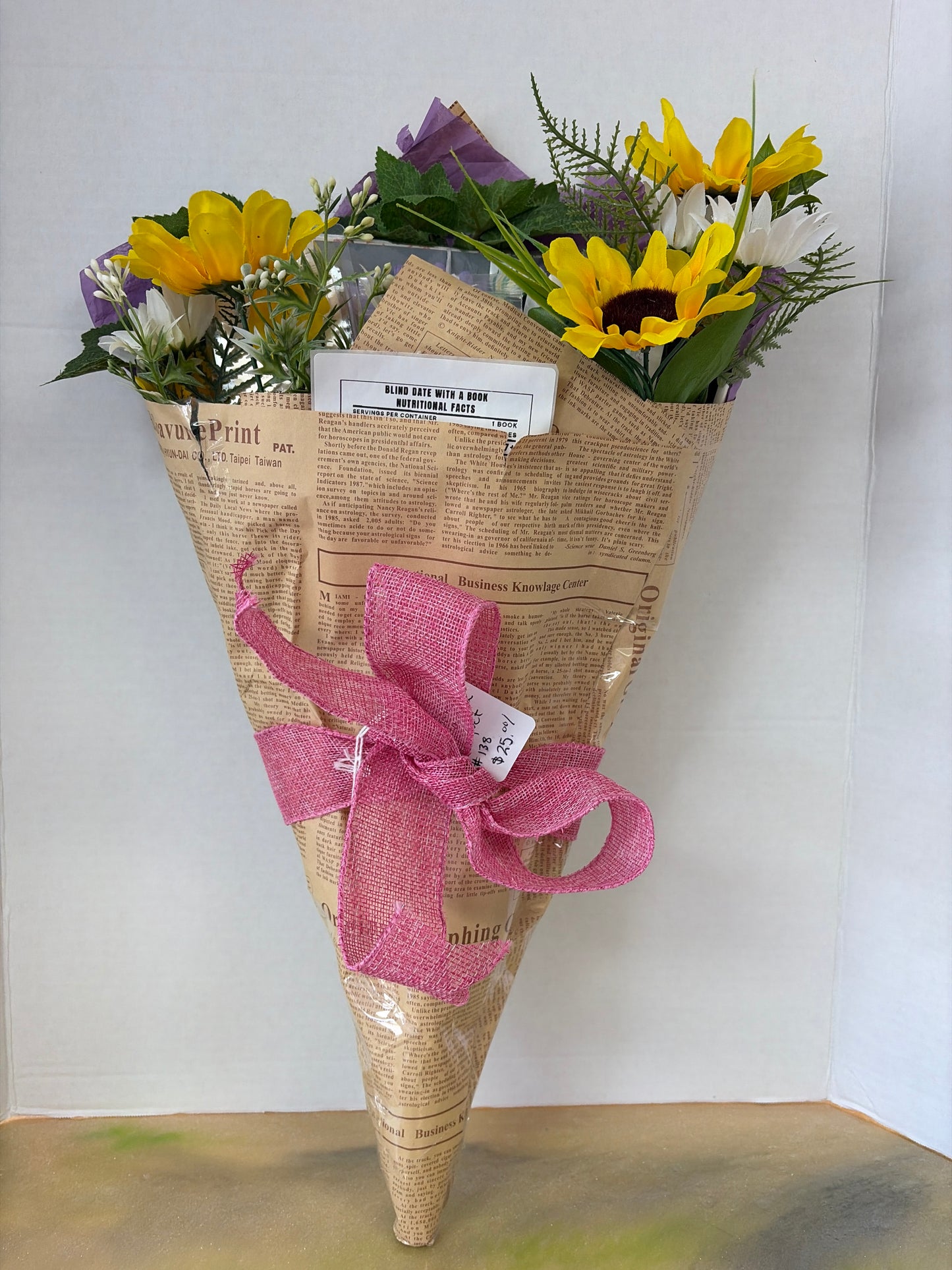 Blind date with a book bouquet-romance