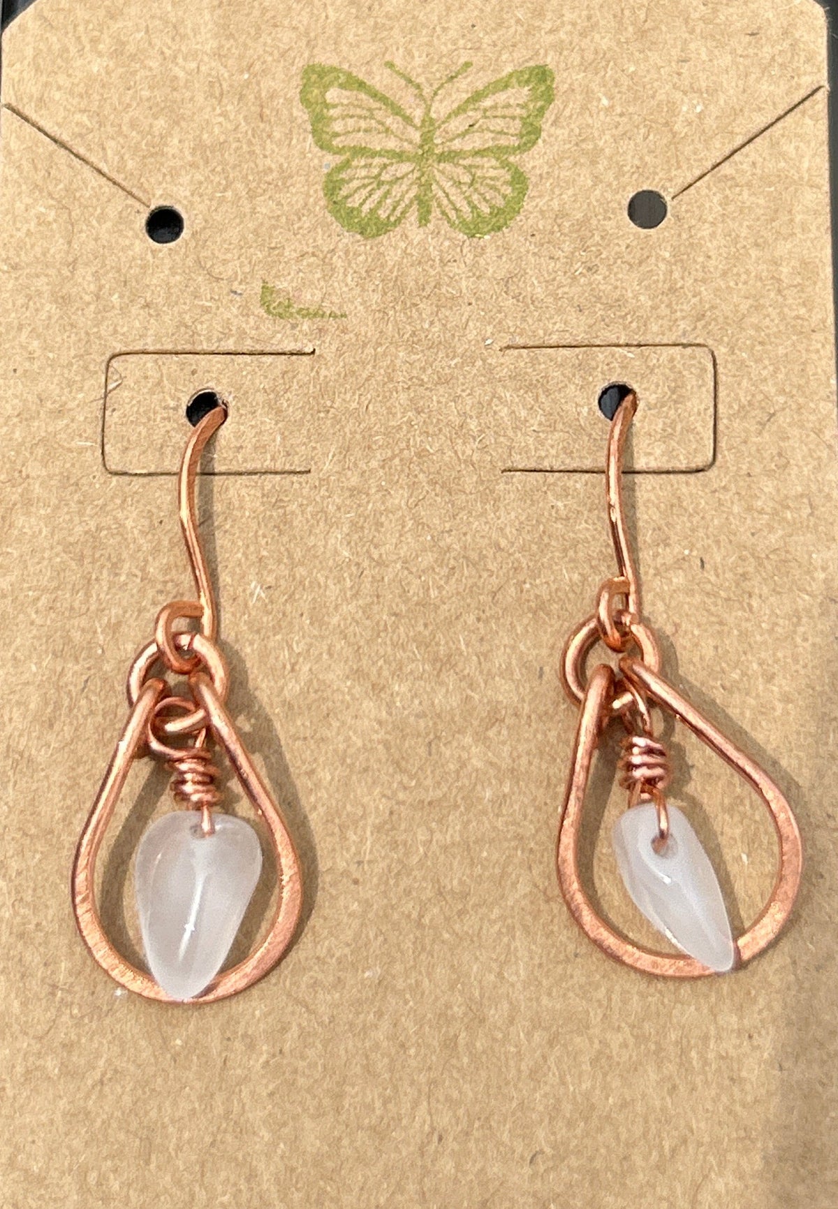 Mel’s Tangled Willow Copper wire wrapped earrings