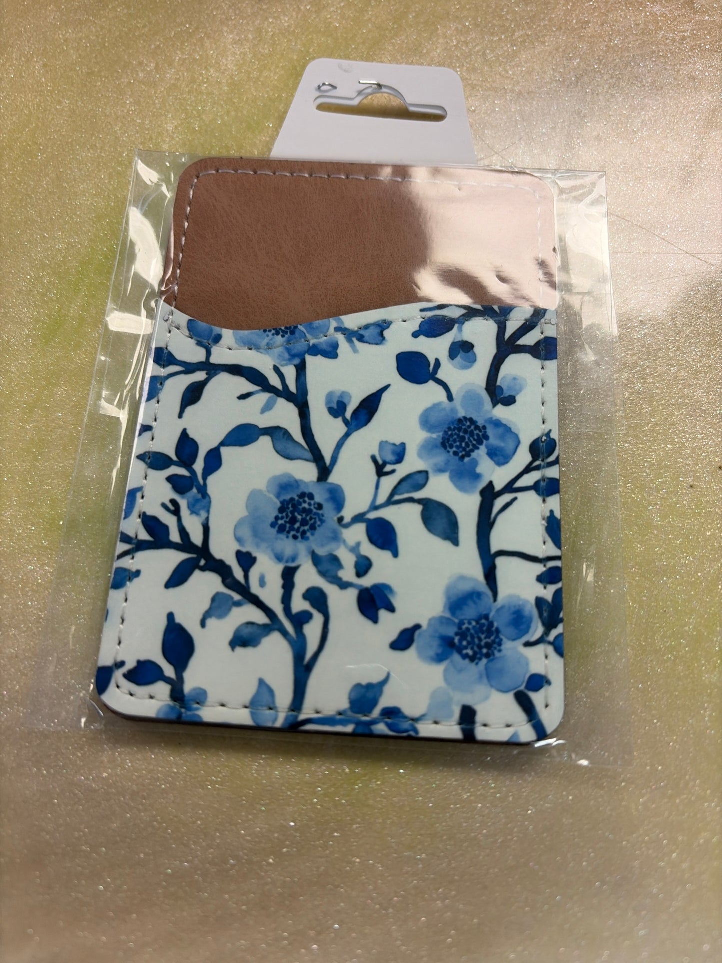 Leather cell phone card wallet