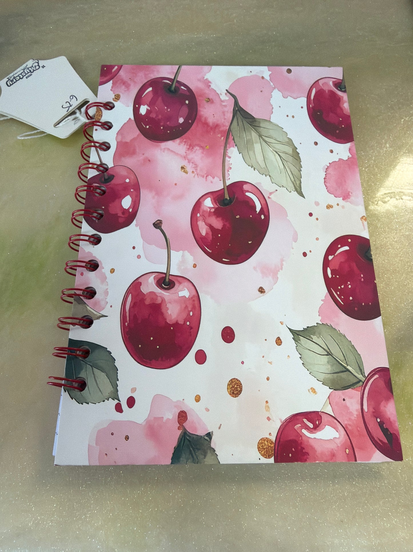 Handmade spiral notebook
