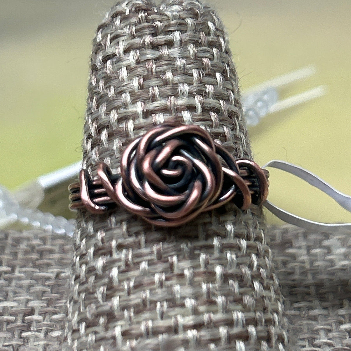 Mel’s Tangled Willow Copper Wire Rings