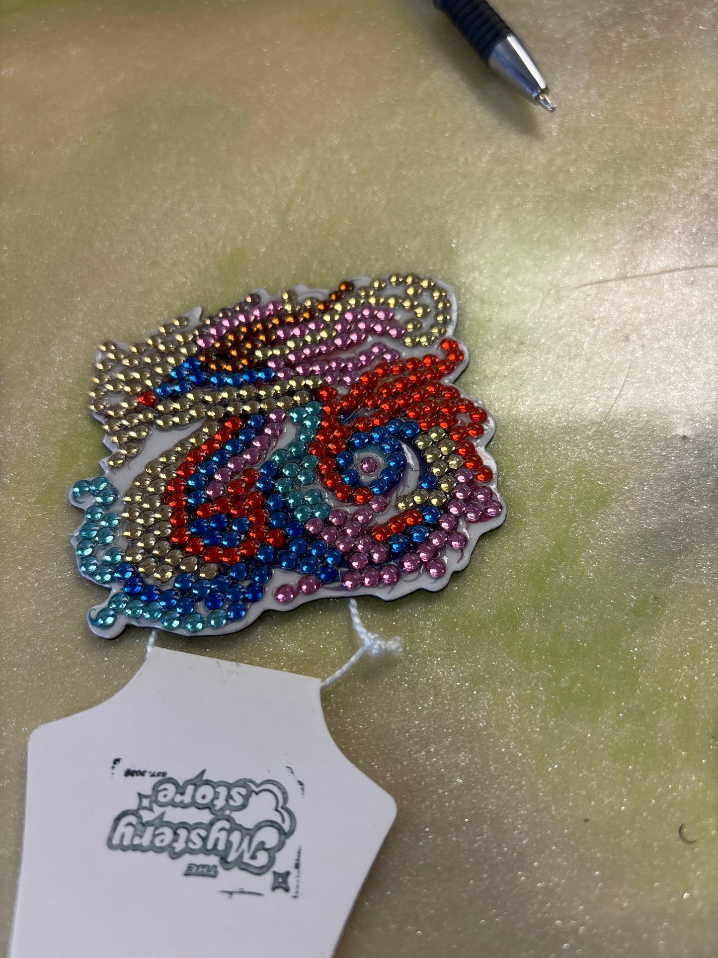 Diamond art dragon magnet