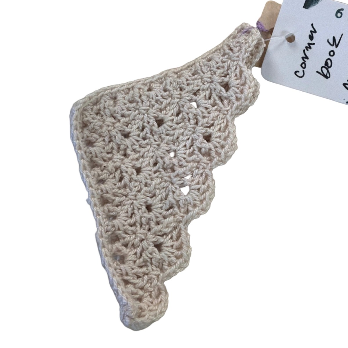 Patricia Malec handmade crochet corner bookmark