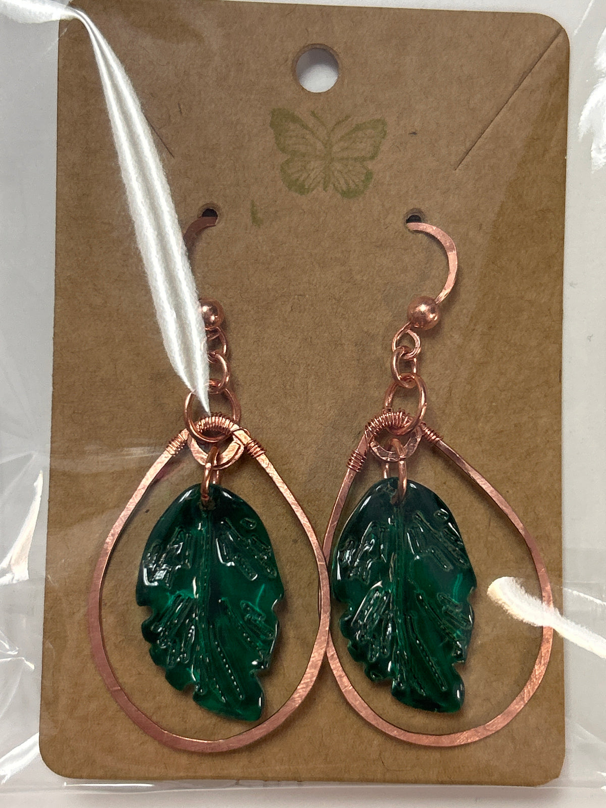 Mel’s Tangled Willow Copper wire wrapped earrings