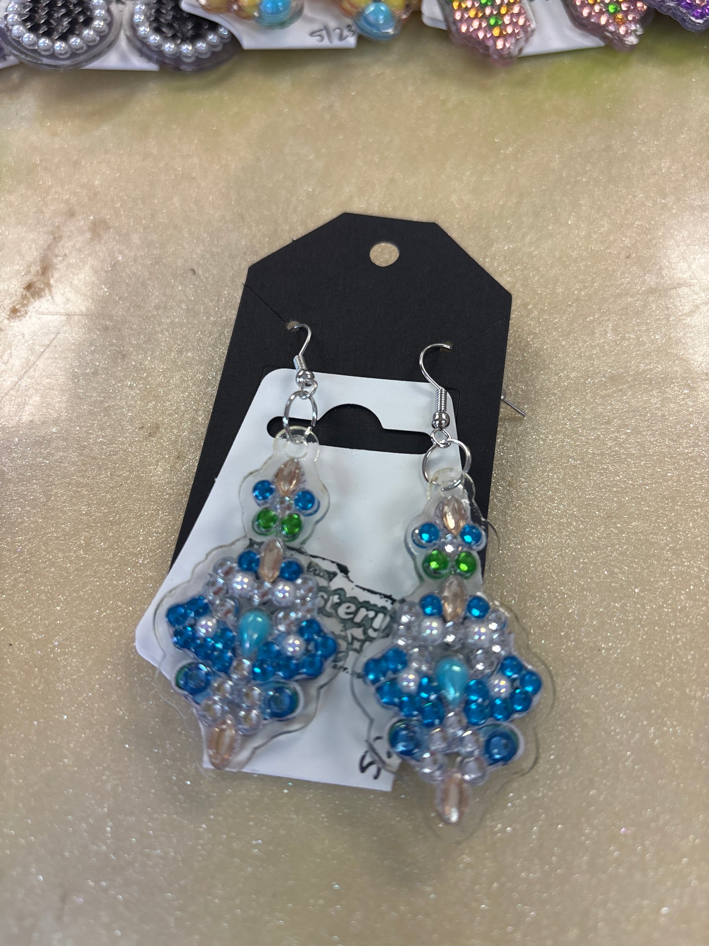 Diamond art earrings