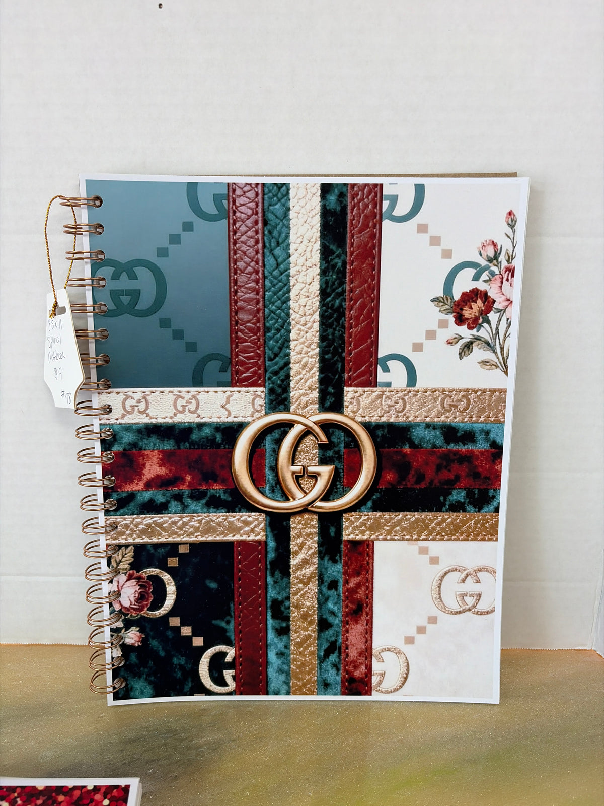 8.5x11 handmade spiral notebook