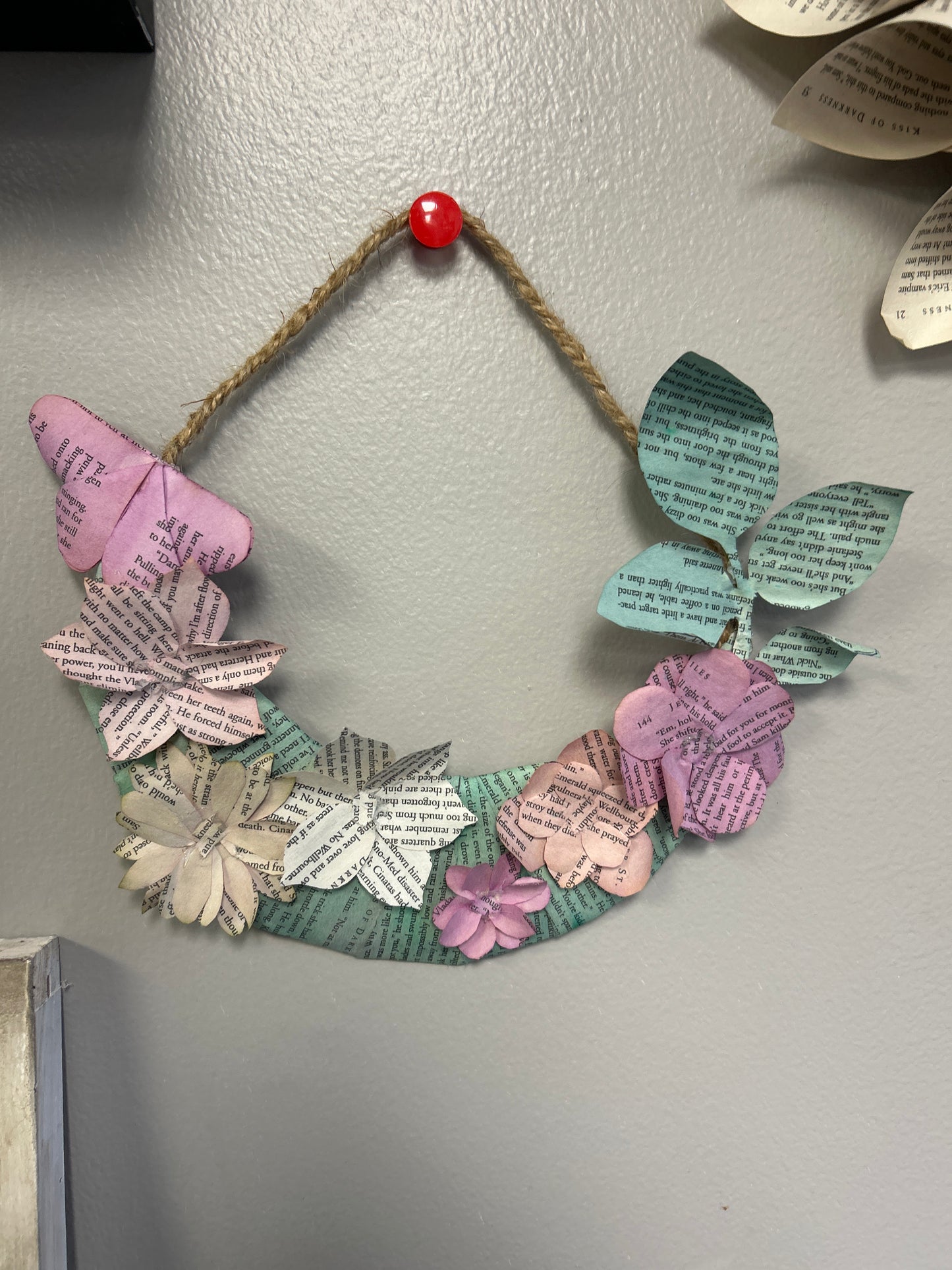 Page Floral Mini Half Wreath