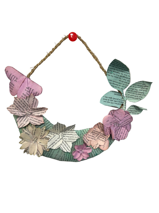 Page Floral Mini Half Wreath
