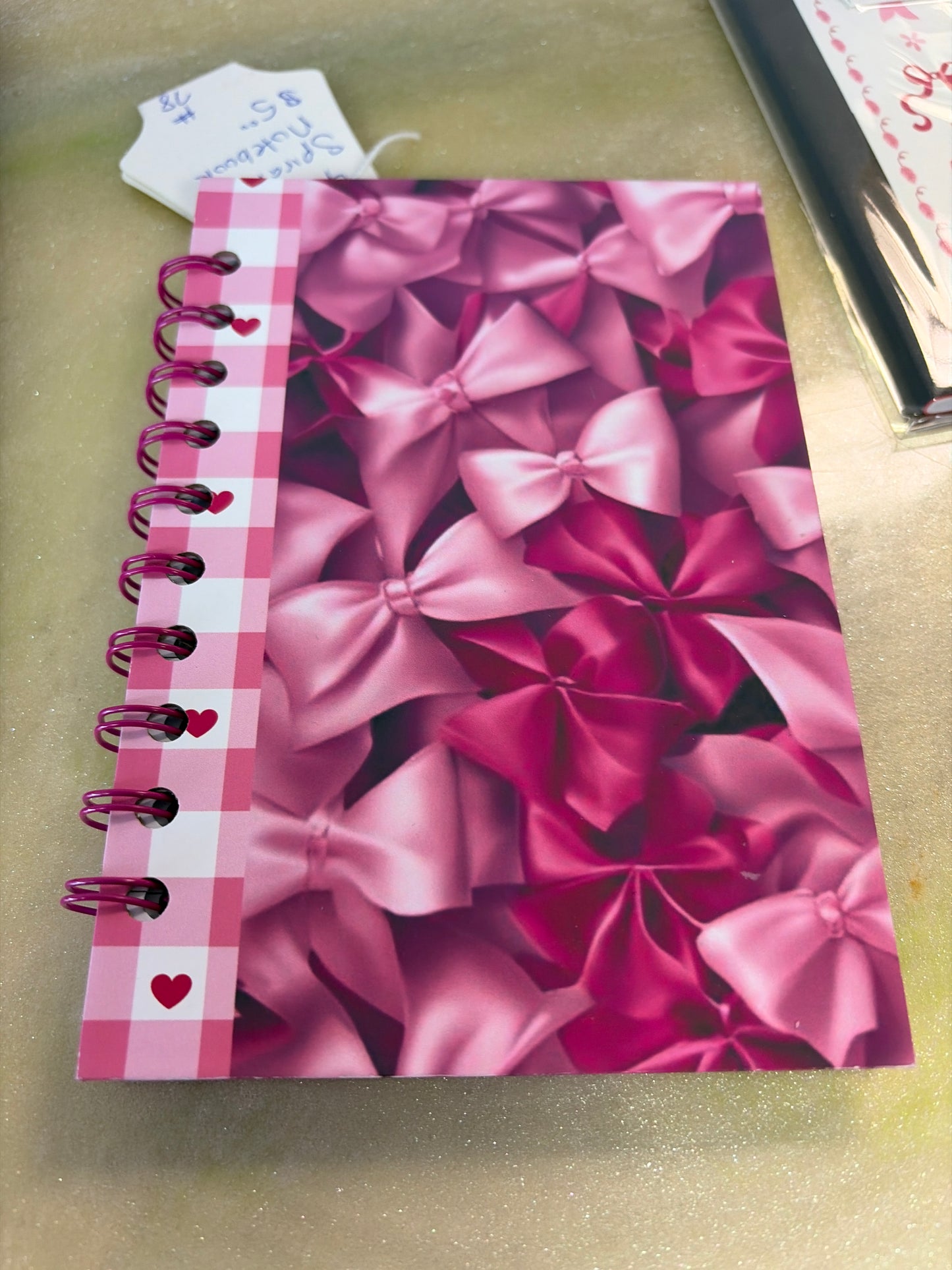Handmade spiral notebook