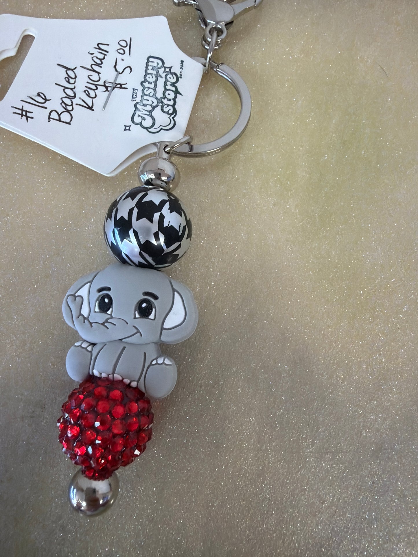 Beaded keychain