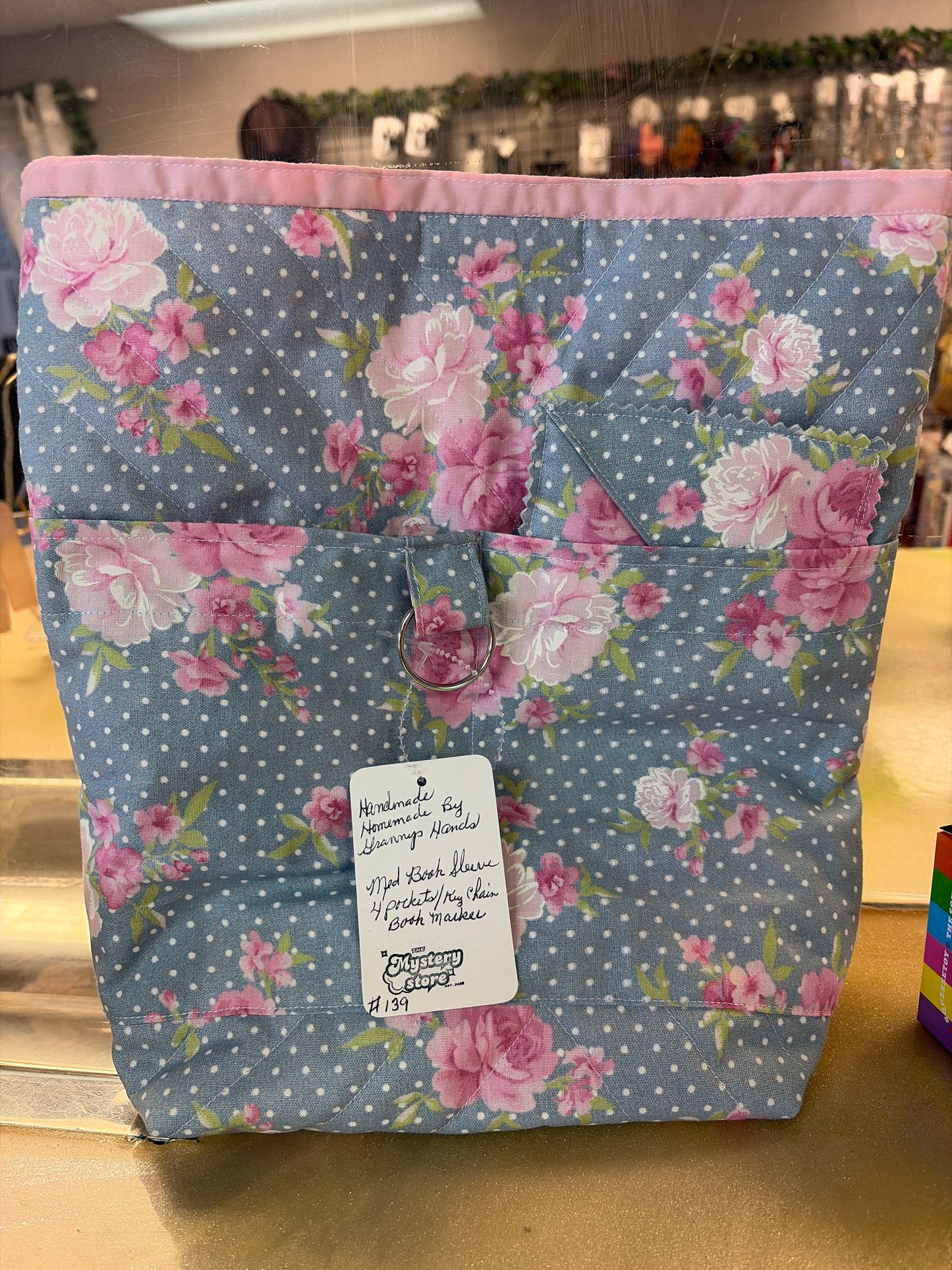Book Sleeve w/Bookmark and pocket