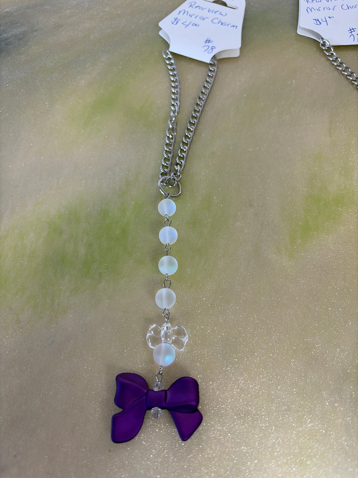 Rear view mirror charm