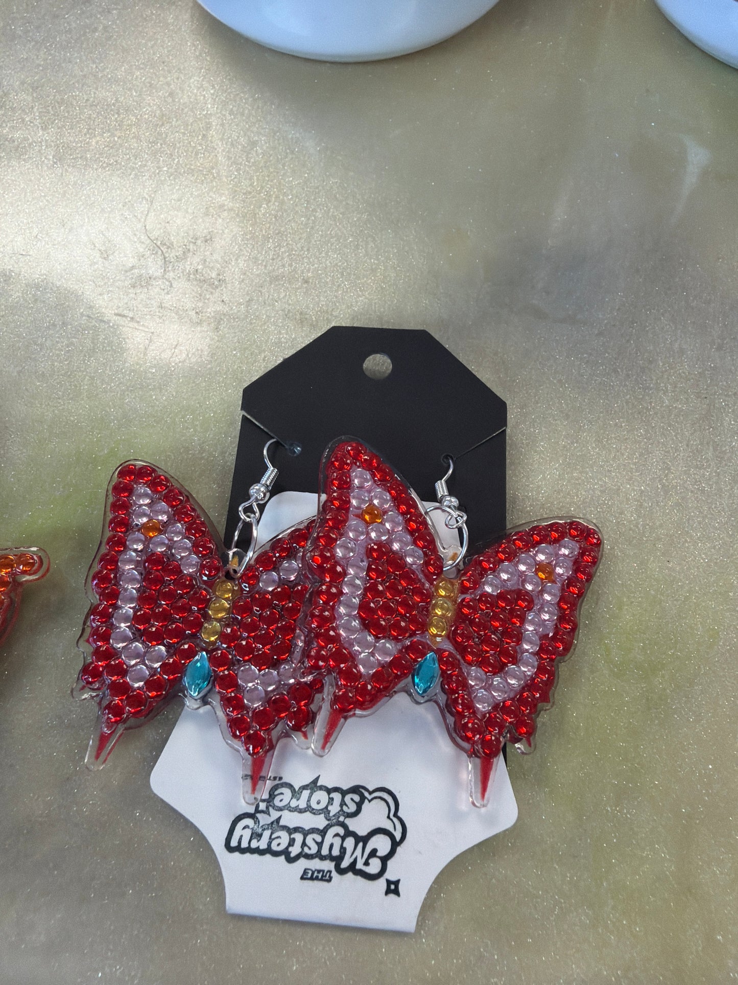 Diamond art earrings