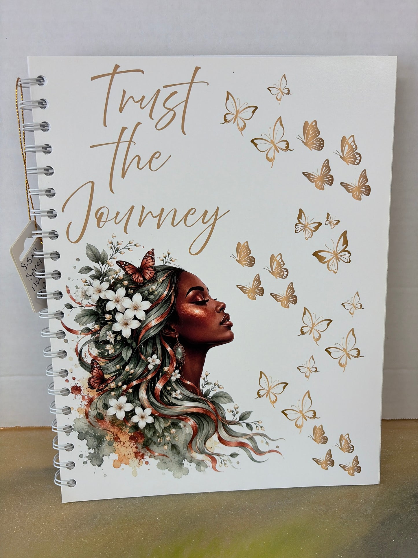 8.5x11 handmade spiral notebook