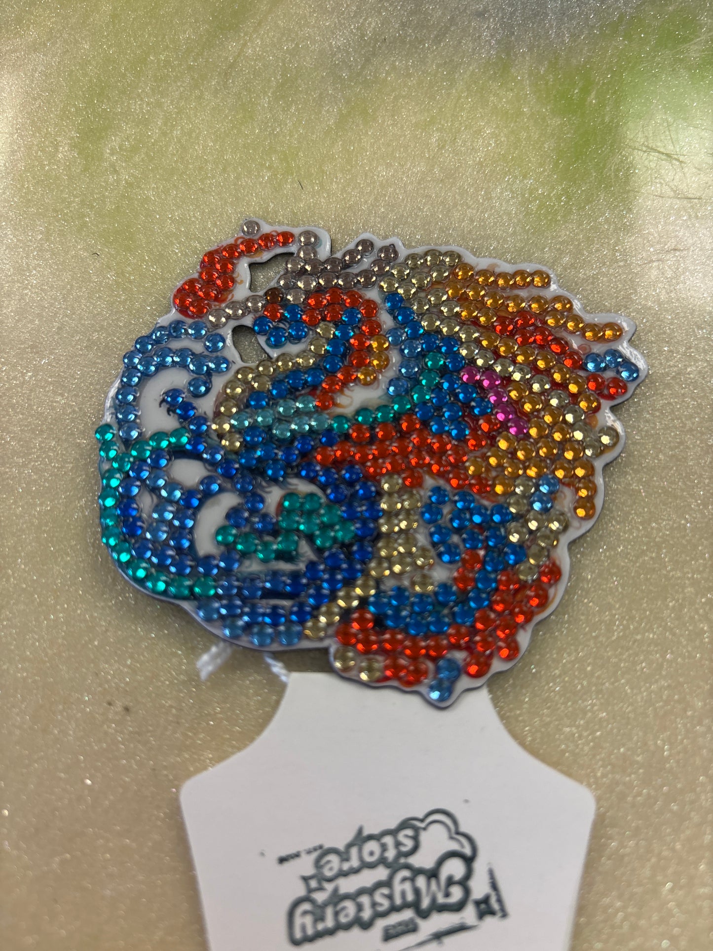 Diamond art dragon magnet