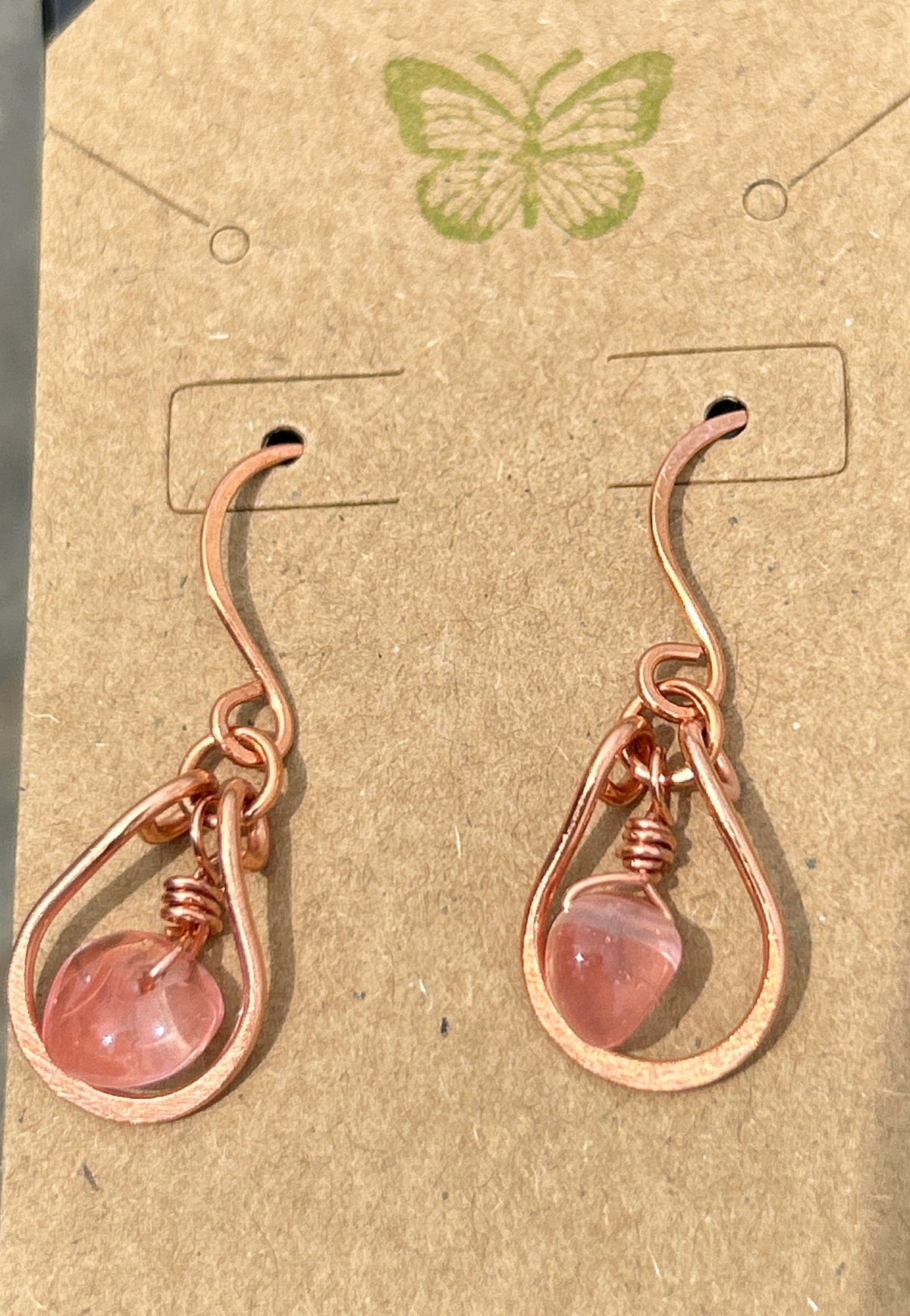 Mel’s Tangled Willow Copper wire wrapped earrings