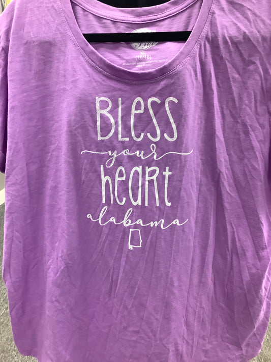 Purple AL shirt- sz XL (16/18)