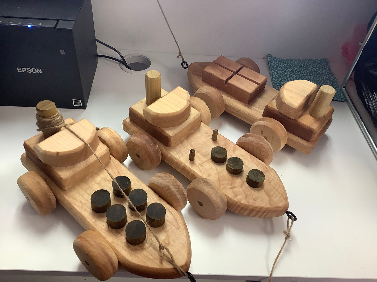 Set of 3 wooden toys