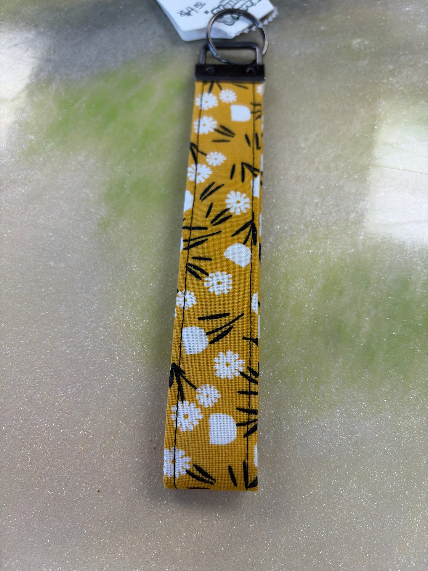 Fabric wristlet keychain