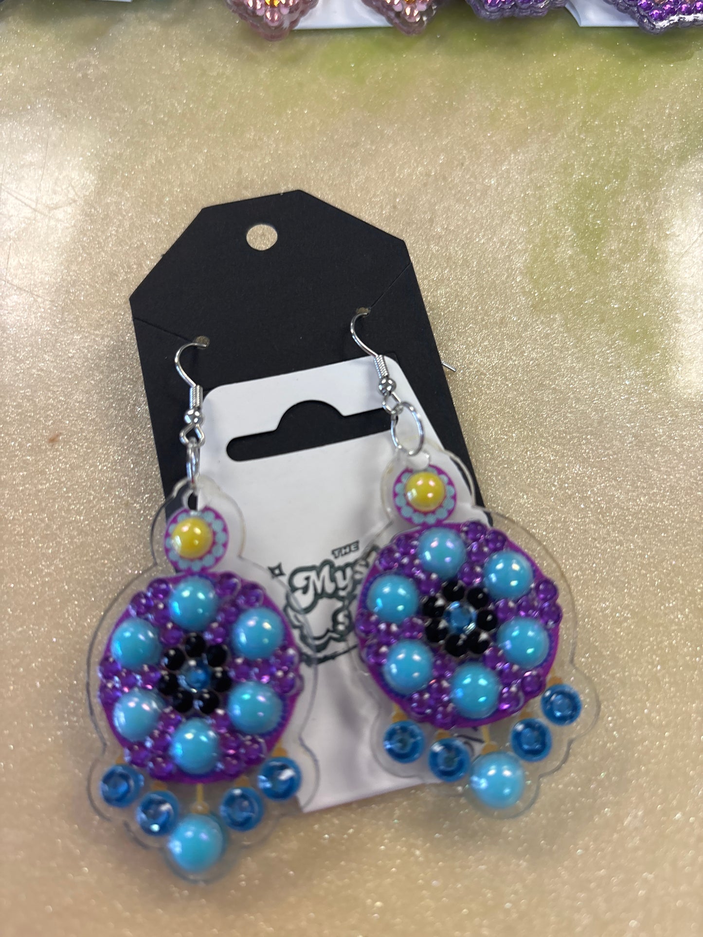 Diamond art earrings
