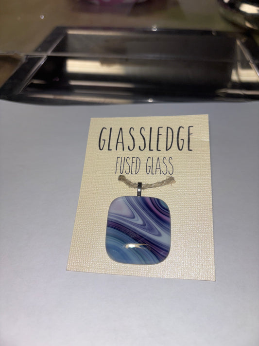 Fused glass pendant