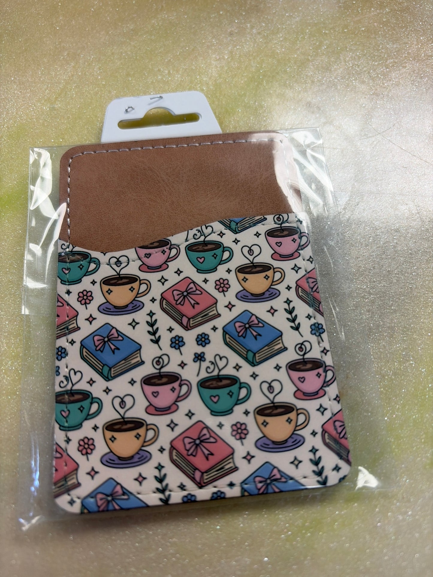 Leather cell phone card wallet