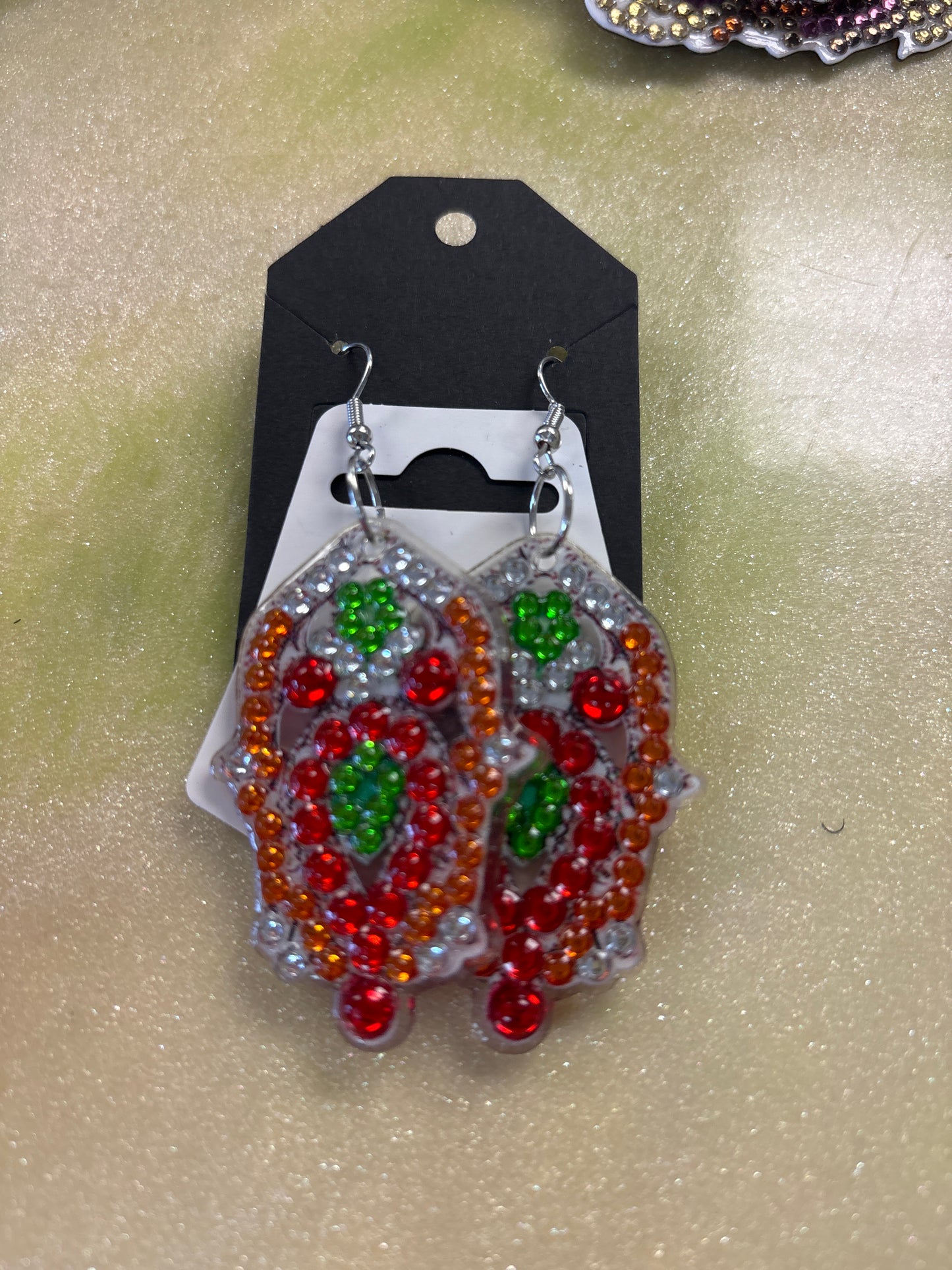 Diamond art earrings