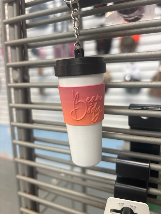 Lip balm holder keychain