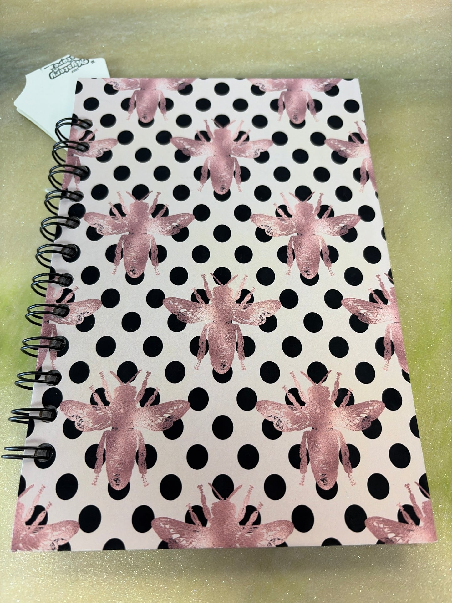 Handmade spiral notebook