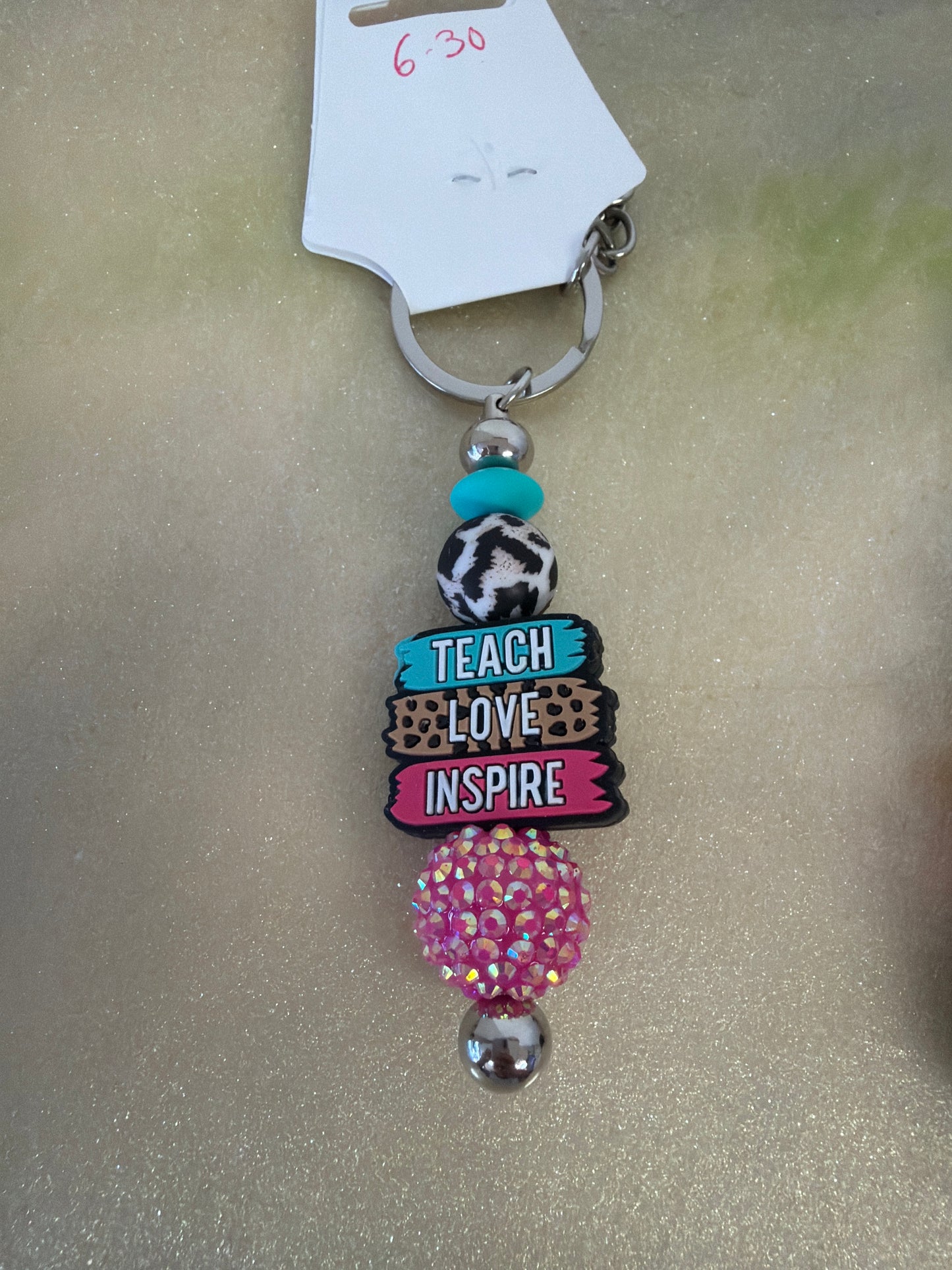 Beaded keychain