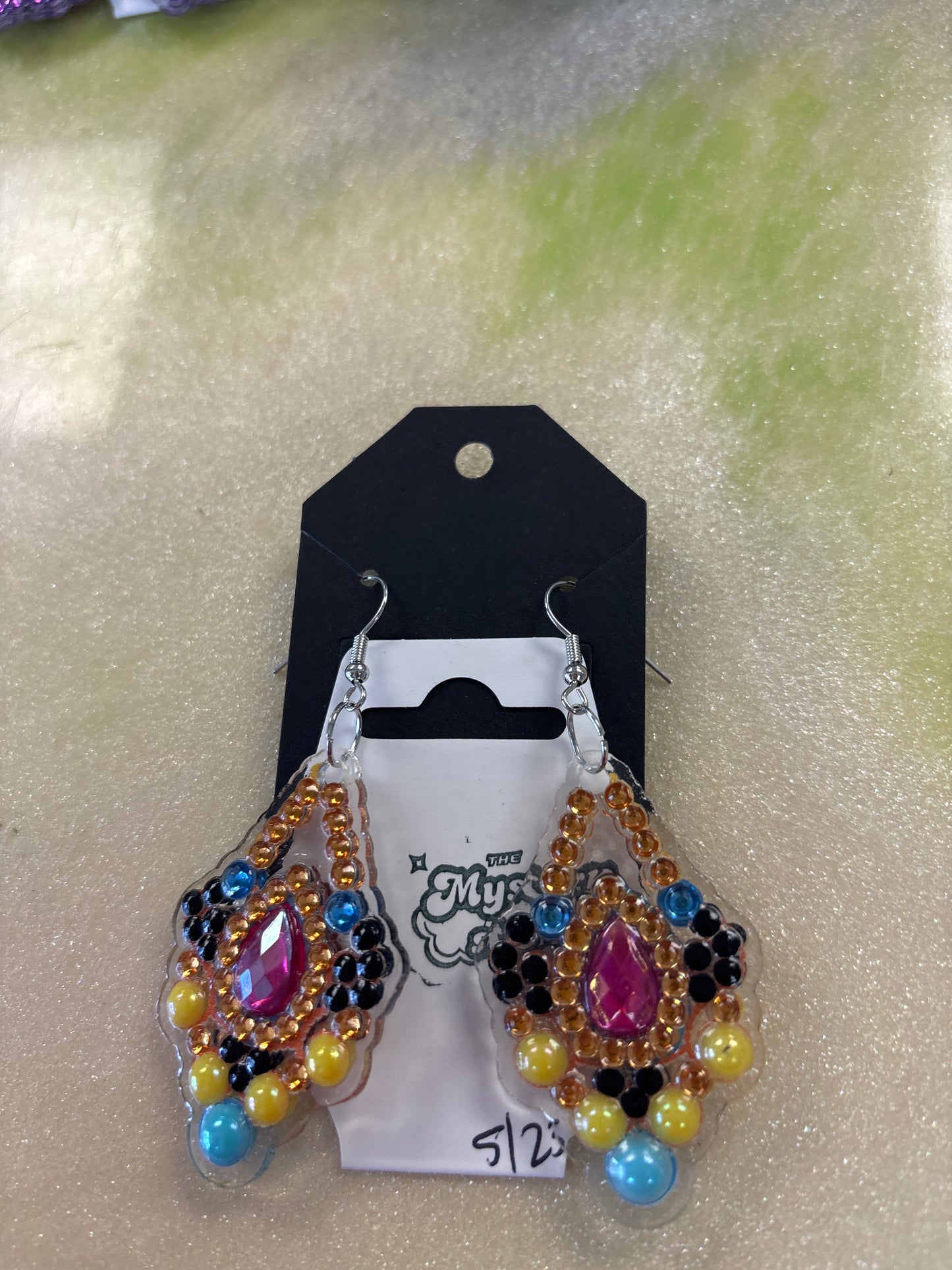 Diamond art earrings