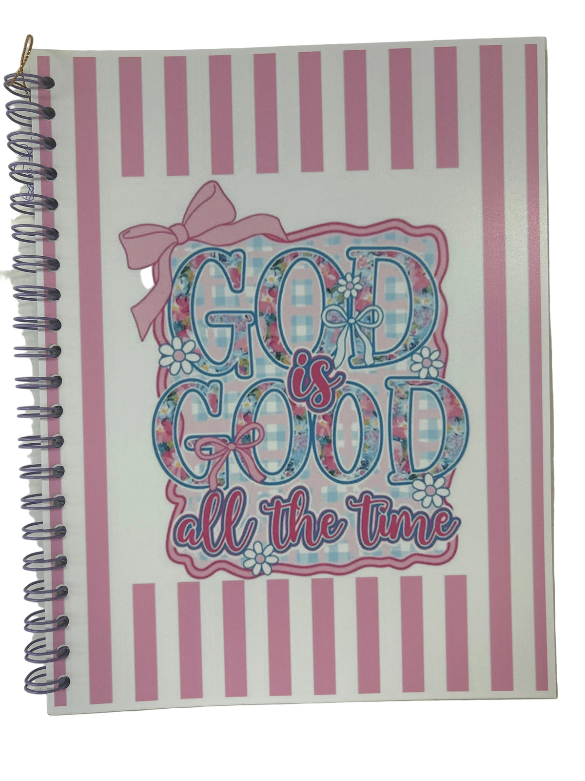 8.5x11 handmade spiral notebook