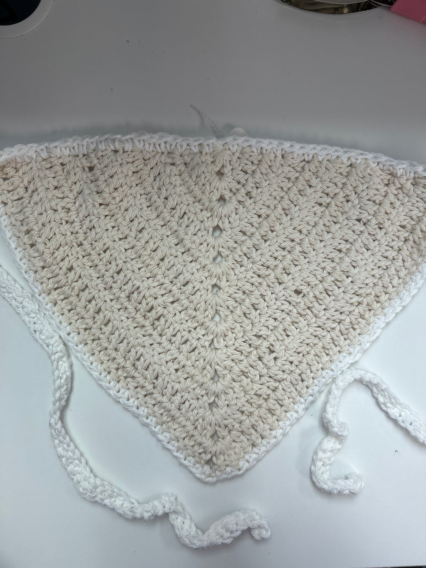 Crotchet hair bandana