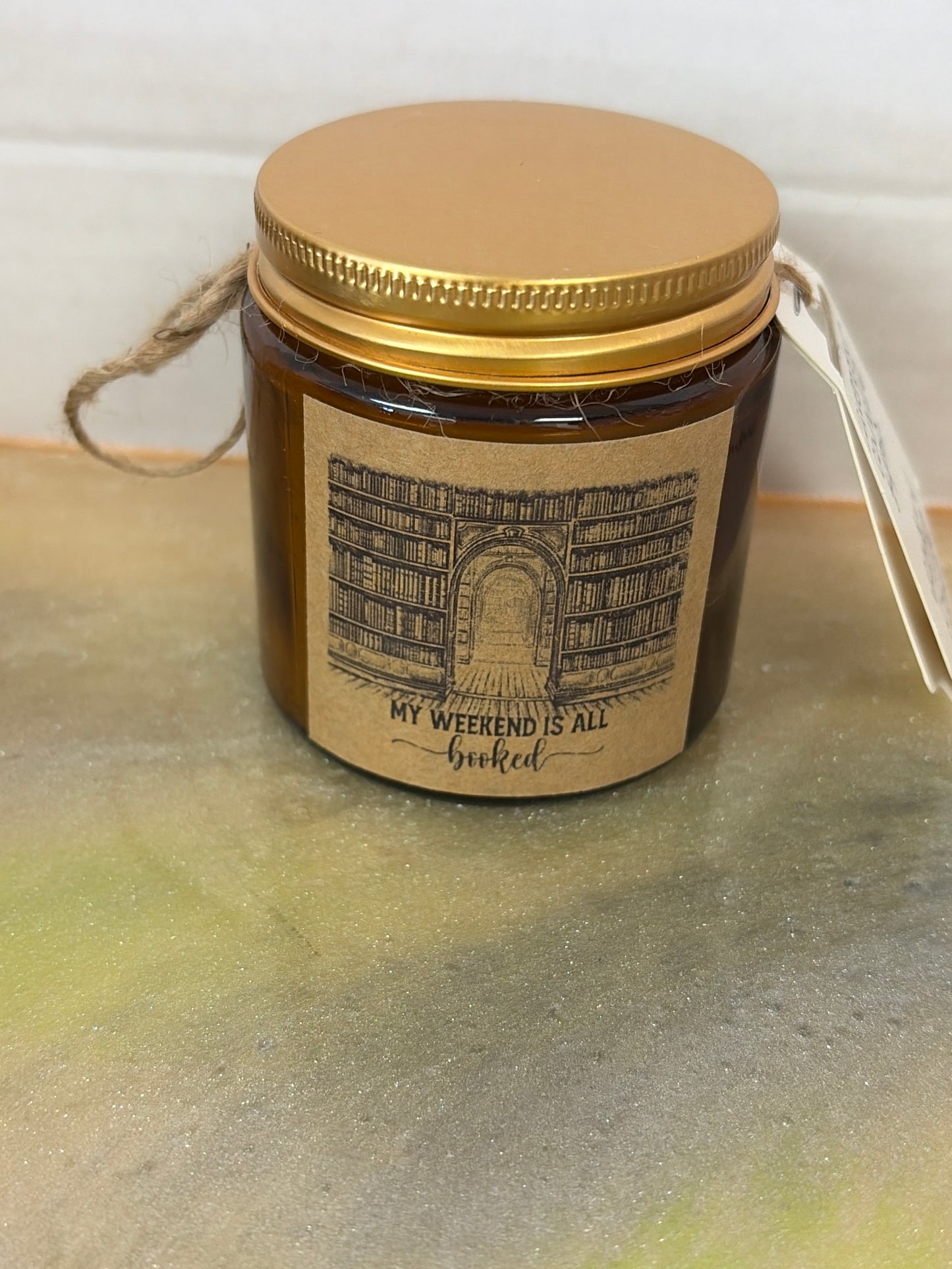 Bookish candle