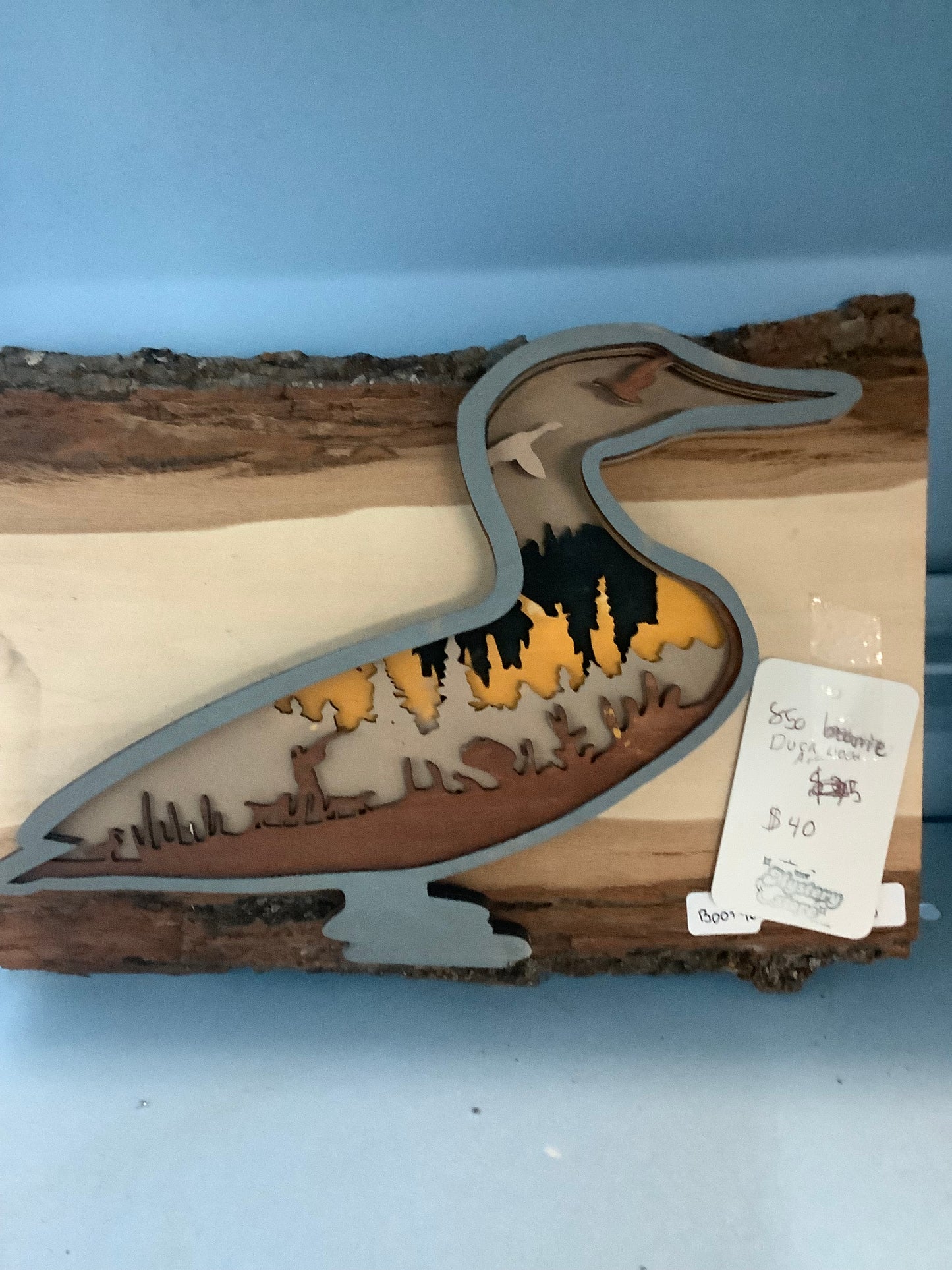 Duck wood art
