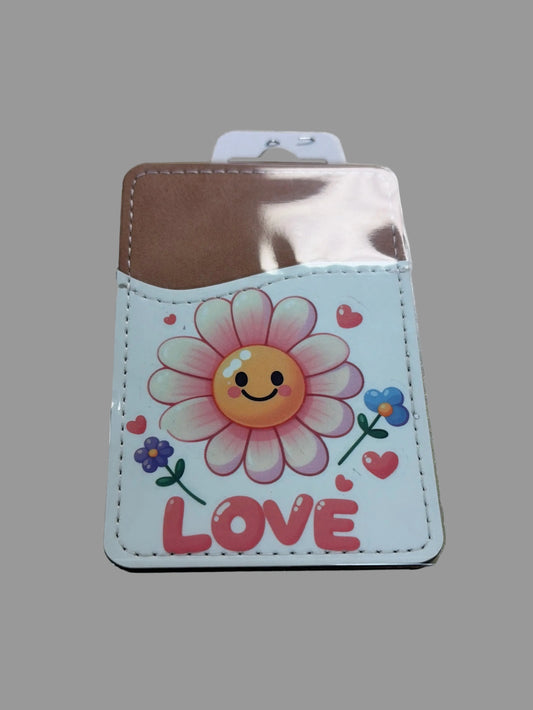 Leather cell phone card wallet